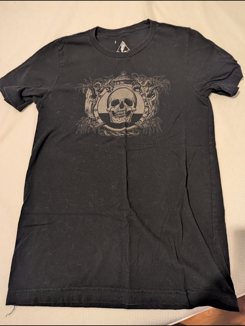 Black Skull Graphic Short Sleeve Tee